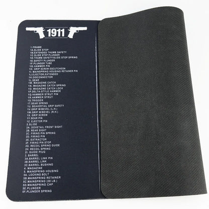 Tapis de Nettoyage pour Arme – Tapis d'Armurier avec Schéma Technique | CLUSGO - BLACKBEARD OUTDOOR INDUSTRIES