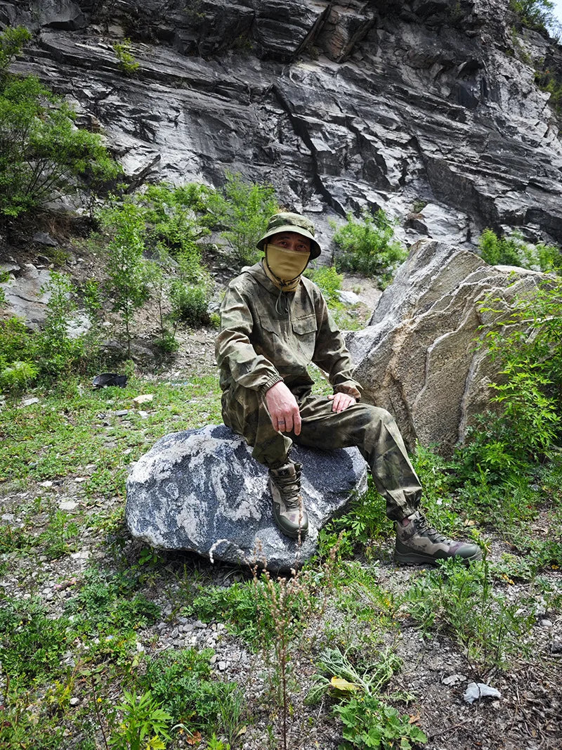 Tenue Camouflage Tactique Été – ATFG EMR White/Yellow Flower – Veste & Pantalon - BLACKBEARD OUTDOOR INDUSTRIES