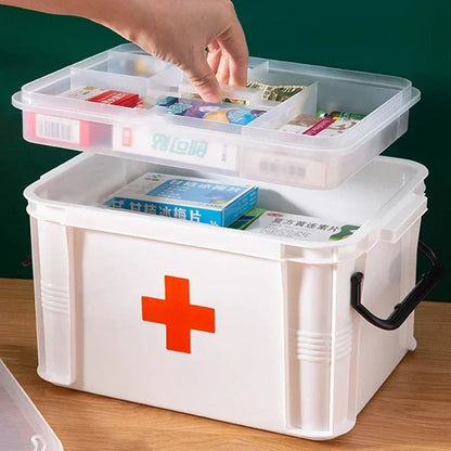 Boîte de Rangement Médicale à Double Couches – Portable et Résistante Ma boutique