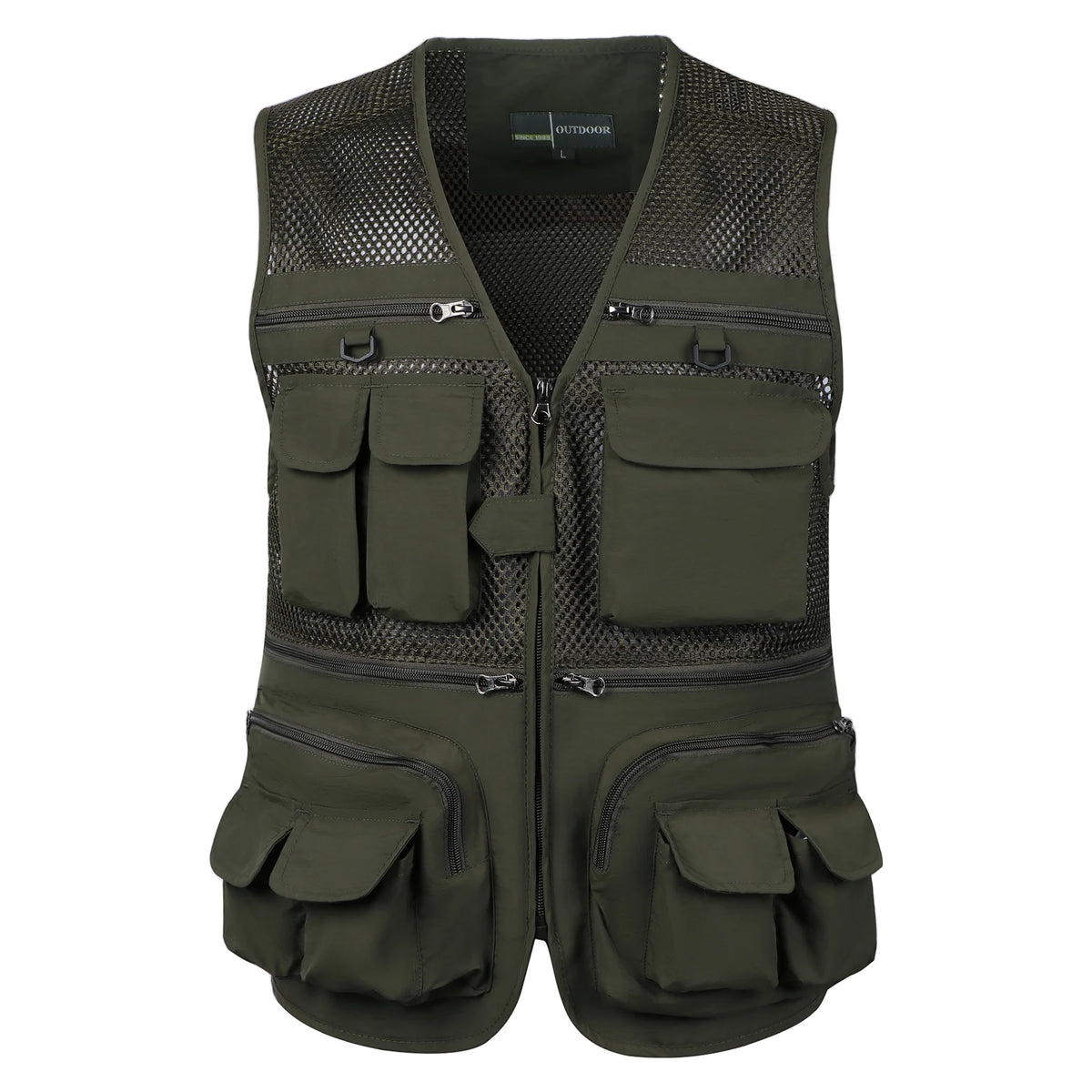 Gilet Tactique Multipoches Homme - Sans Manches, Mesh Respirant Été