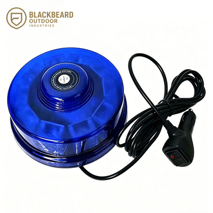 Gyrophare police LED magnétique 10 W, prise allume-cigare, bleu, rouge ou orange