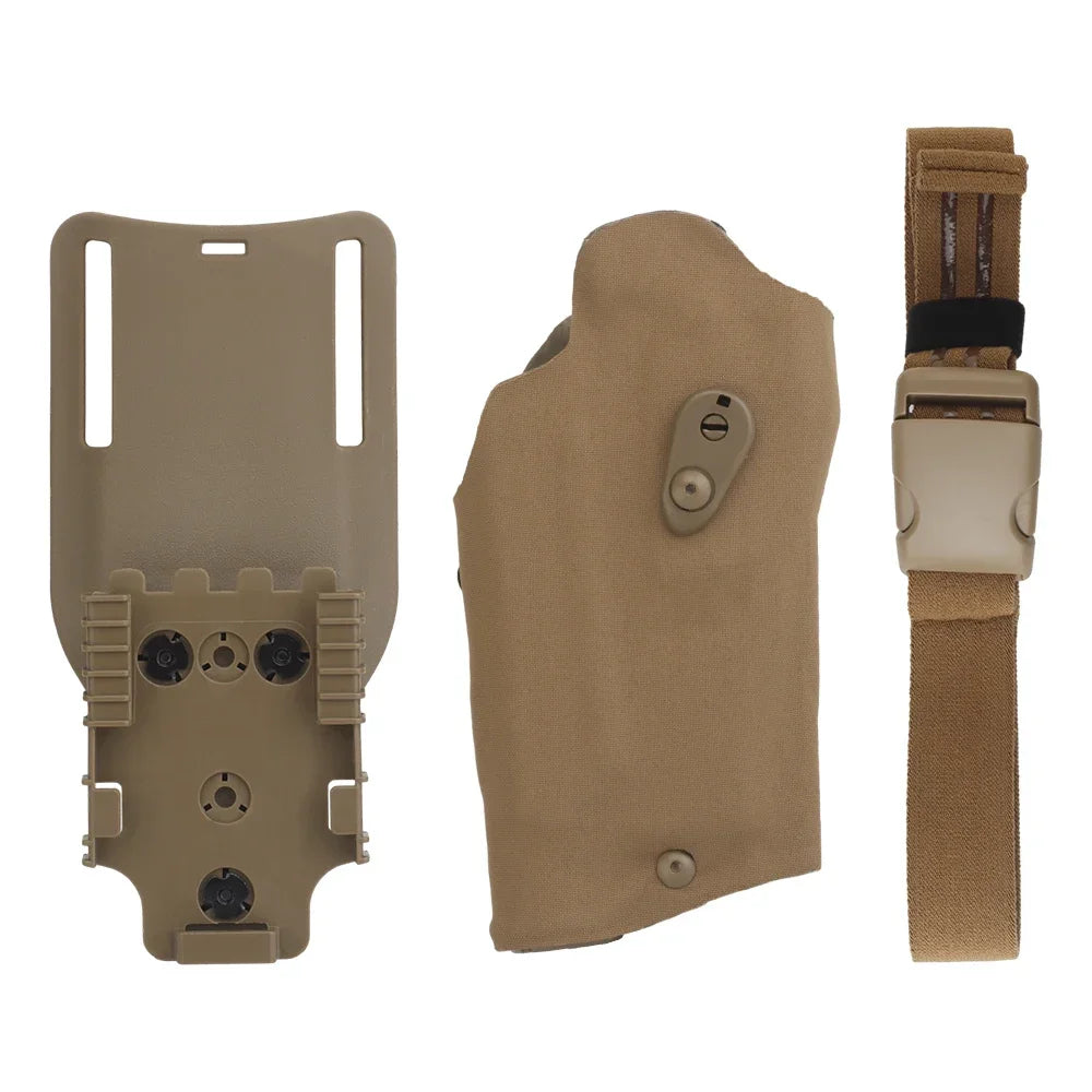 Holster Cuisse Tactique GB-79 SIG Sauer P320 + X300 – Système QLS, Sangle Cuisse, Droitier | Noir, Ranger Green, Coyote, Multicam - BLACKBEARD OUTDOOR INDUSTRIES