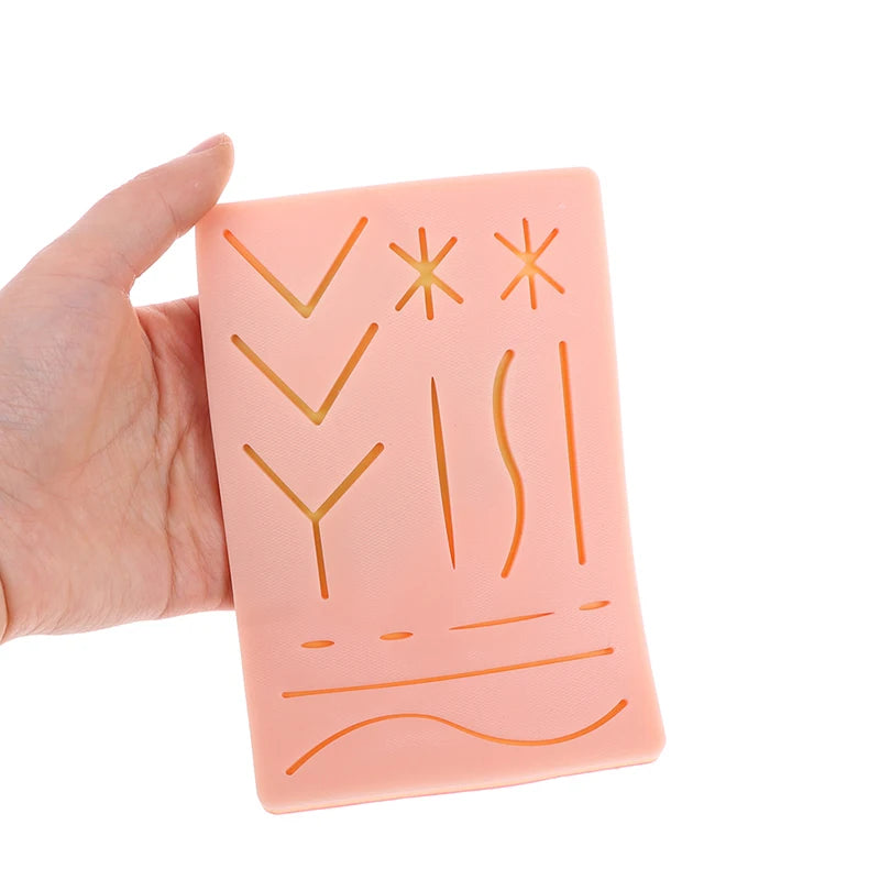 🩹 Tapis de Pratique pour Suture – Peau Silicone 3 Couches avec 14 Plaies Ma boutique