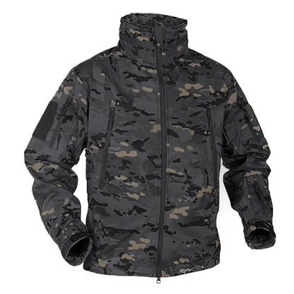 Veste polaire tactique homme camouflage imperméable