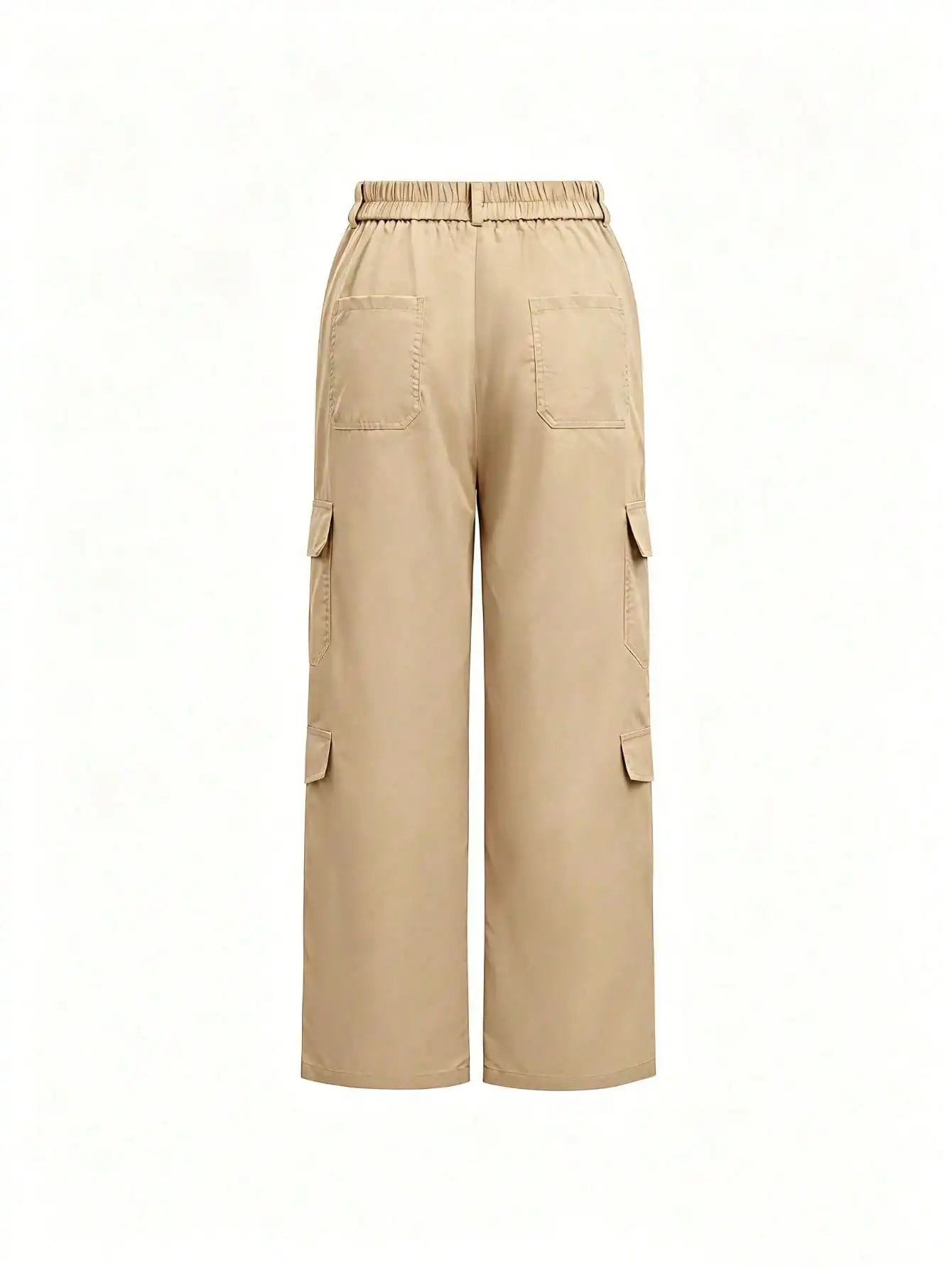 Women High Waisted Cargo Pants Multi-Pocket Wide Leg Casual Loose Fit Trouser - BLACKBEARD OUTDOOR INDUSTRIES