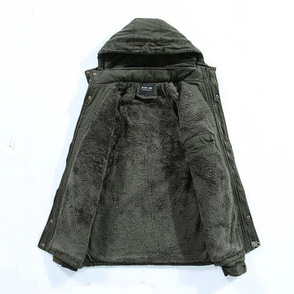 Long Parka Homme Hiver — Capuche Amovible, Garnissage Coton Soyeux, Multi-Poches | S à 4XL (Taille Asiatique) - BLACKBEARD OUTDOOR INDUSTRIES