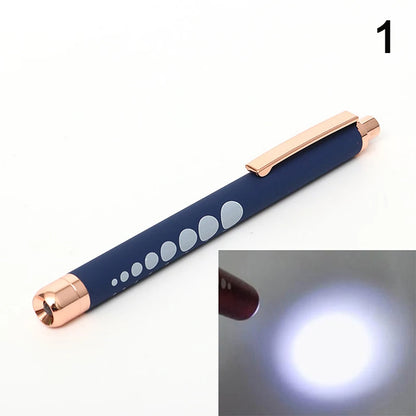 Stylo-Lampe Médical LED – Lampe de Poche Mini Infirmier & Médecin Lumière Blanche/Jaune