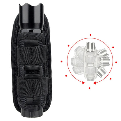 Holster Lampe Torche Tactique Rotatif 360° – Nylon Ceinture | Noir, Kaki, Vert - BLACKBEARD OUTDOOR INDUSTRIES