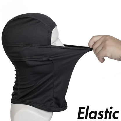 Cagoule intégrale en mesh respirant, protection visage outdoor