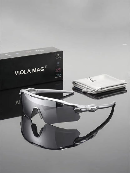 Lunettes de Soleil Demi-Monture Verres Miroir – Style Ovale Unisexe | 5 Coloris | Voyage & Quotidien