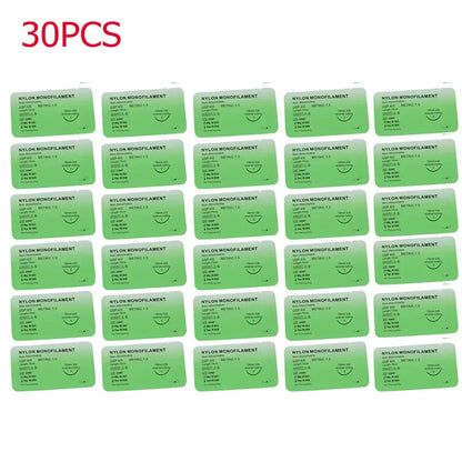 Kit de Sutures Médicales 4/0 – 10 à 100 pièces | Fils Monofilaments Nylon, Soie, Polypropylène, Polyester pour Exercices de Suture Ma boutique