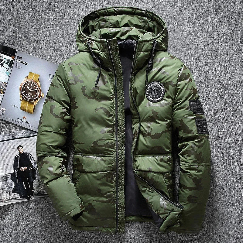 Doudoune Homme Hiver — Canard Blanc 90% | Capuche Amovible, Grande Taille M à 4XL - BLACKBEARD OUTDOOR INDUSTRIES