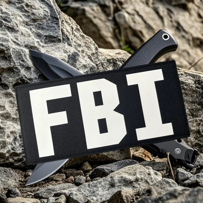 Patch Tactique FBI Imprimé Hook & Loop – Badge Moral Militaire Brassard Sac à Dos - BLACKBEARD OUTDOOR INDUSTRIES