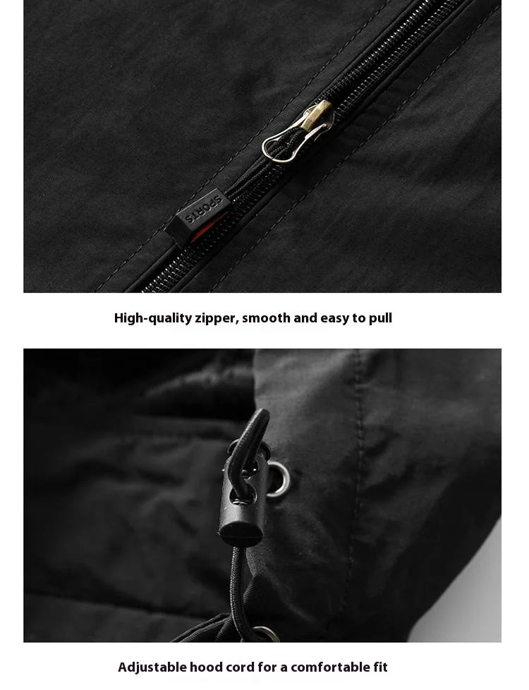 Veste de Randonnée Imperméable pour Homme - Pratique et Stylée pour le Printemps et l'Automne BLACKBEARD OUTDOOR INDUSTRIES