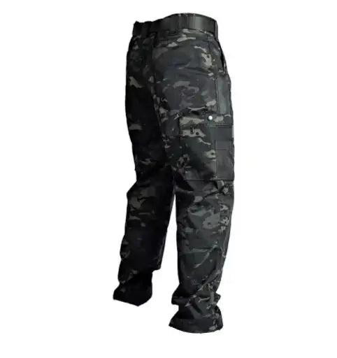 Pantalon Cargo Homme Résistant à l'Usure — Multi-poches, Coupe Droite, Style Tactique et Décontracté - BLACKBEARD OUTDOOR INDUSTRIES