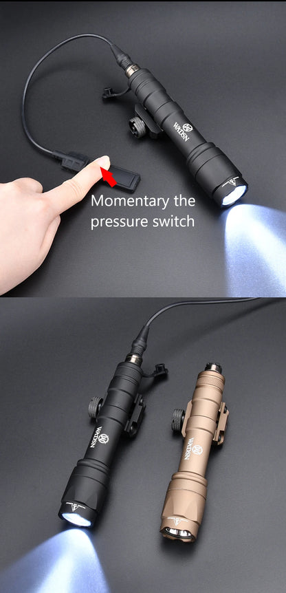 Lampe Tactique WADSN M300A / M600C Type SureFire – LED Haute Puissance pour Rail 20mm Picatinny - BLACKBEARD OUTDOOR INDUSTRIES