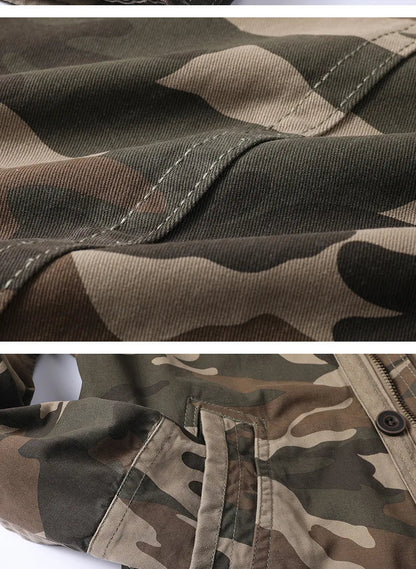 Veste Cargo en Denim pour Homme - Style Rétro avec Poches Multiples BLACKBEARD OUTDOOR INDUSTRIES