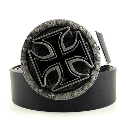 Ceinture en Cuir PU avec Boucle Métallique XXL pour Hommes - Accessoires Western Cowboy Ma boutique