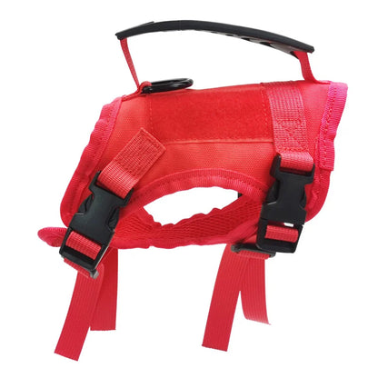Harnais Chien Petit – Gilet Tactique Nylon avec Laisse, Chiot & Chat