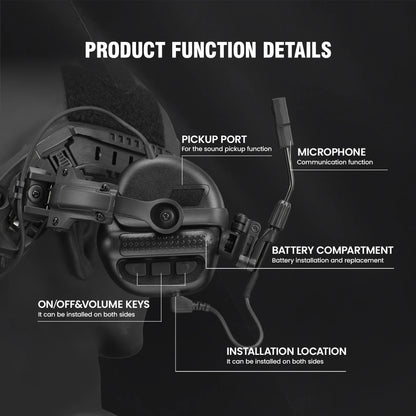 Casque de tir anti bruit électronique – Amplification du son, NRR 23 dB - BLACKBEARD OUTDOOR INDUSTRIES