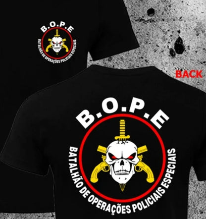 T-Shirt BOPE Tropa de Elite – Forces Spéciales Brésiliennes 100% Coton