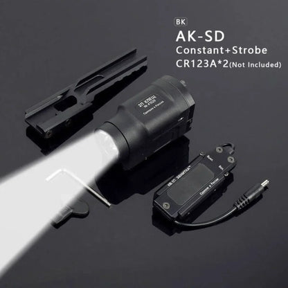 Lampe Tactique AK47 / AK74 – Zenitco Klesh 500 Lumens, Rail Picatinny 20mm, Strobe & Interrupteur Déporté