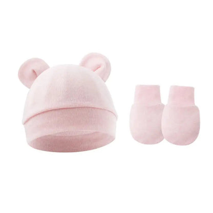 ensemble bonnet et gant coton pour enfants 1/3ans Ma boutique