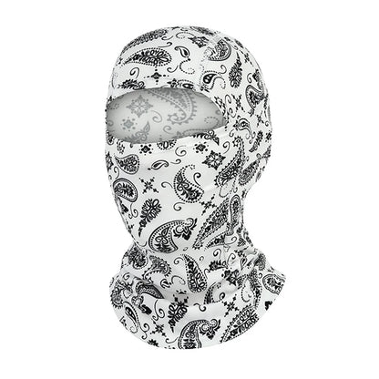 Cagoule anti-UV vélo et moto, masque visage et cou