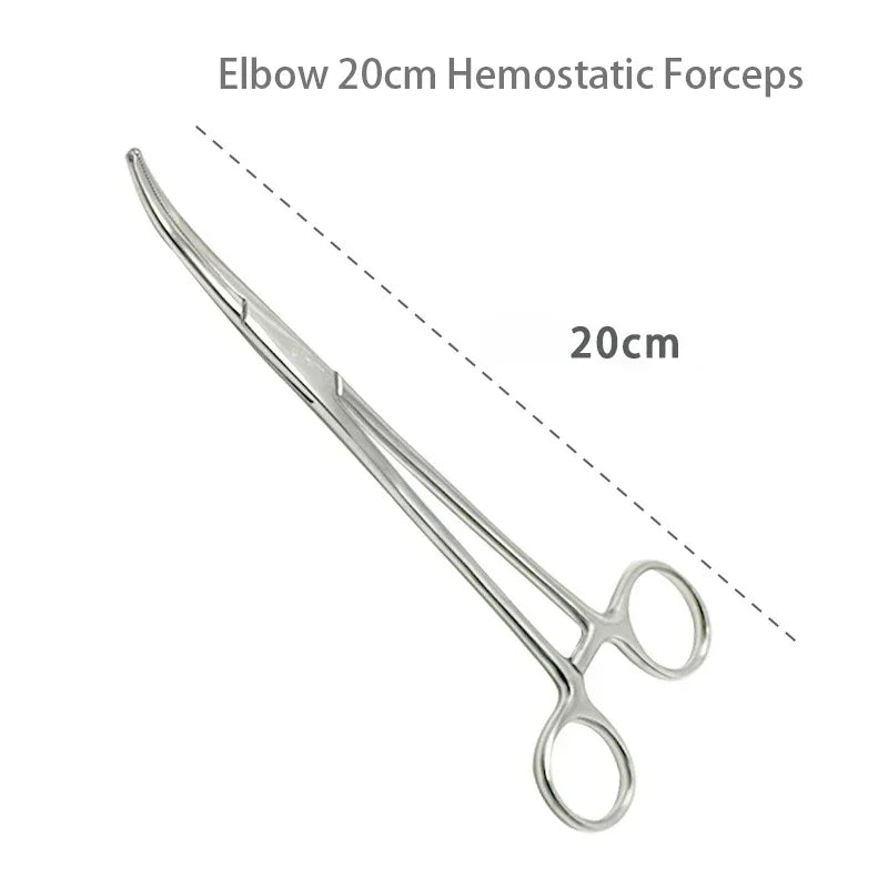 Pinces hémostatiques en acier inoxydable 1 pièce - Outil chirurgical, pinces de verrouillage courbées/droites pour pêche