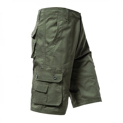 Short Cargo Homme Grande Taille – Coton, Coupe Droite, Style Streetwear Hip-Hop