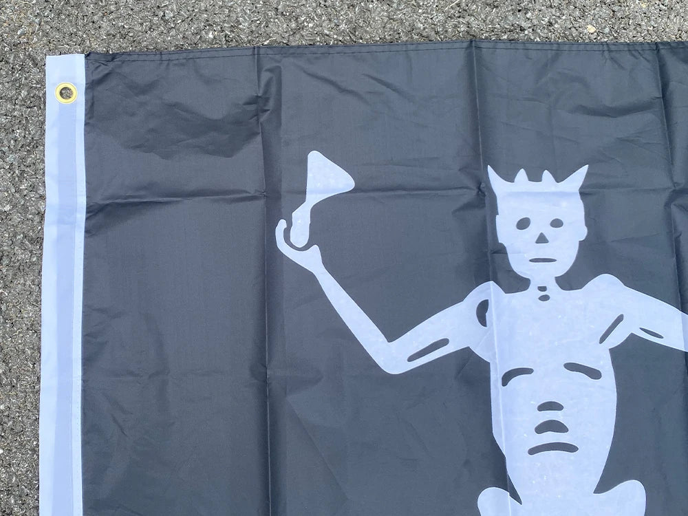 Drapeau Pirate Blackbeard Edward Teach - 90x150cm BLACKBEARD OUTDOOR INDUSTRIES