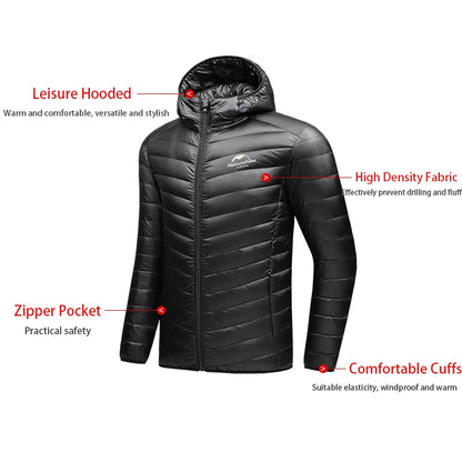 Doudoune Ultra-Légère Naturehike 800FP Duvet de Canard – Outdoor Randonnée