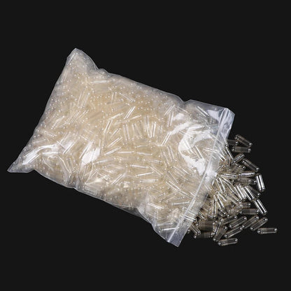 100PCS Capsules Vides en Gélatine Transparente - Taille Standard 00#, 0#, 1# Ma boutique