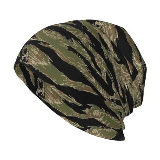 Bonnet Camouflage Militaire Tiger Stripe – Tricot Chaud Unisexe Automne Hiver - BLACKBEARD OUTDOOR INDUSTRIES