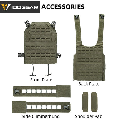 Gilet tactique IDOGEAR quick release laser cut léger MOLLE - BLACKBEARD OUTDOOR INDUSTRIES