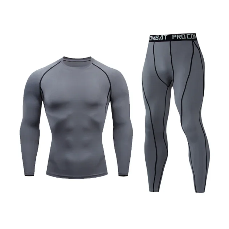 Ensemble MMA homme 2 ou 3 pièces, rashguard et legging de compression