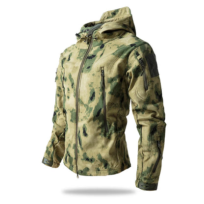 Veste Tactique Soft Shell Homme – Imperméable, Polaire, Camouflage | Chasse & Outdoor