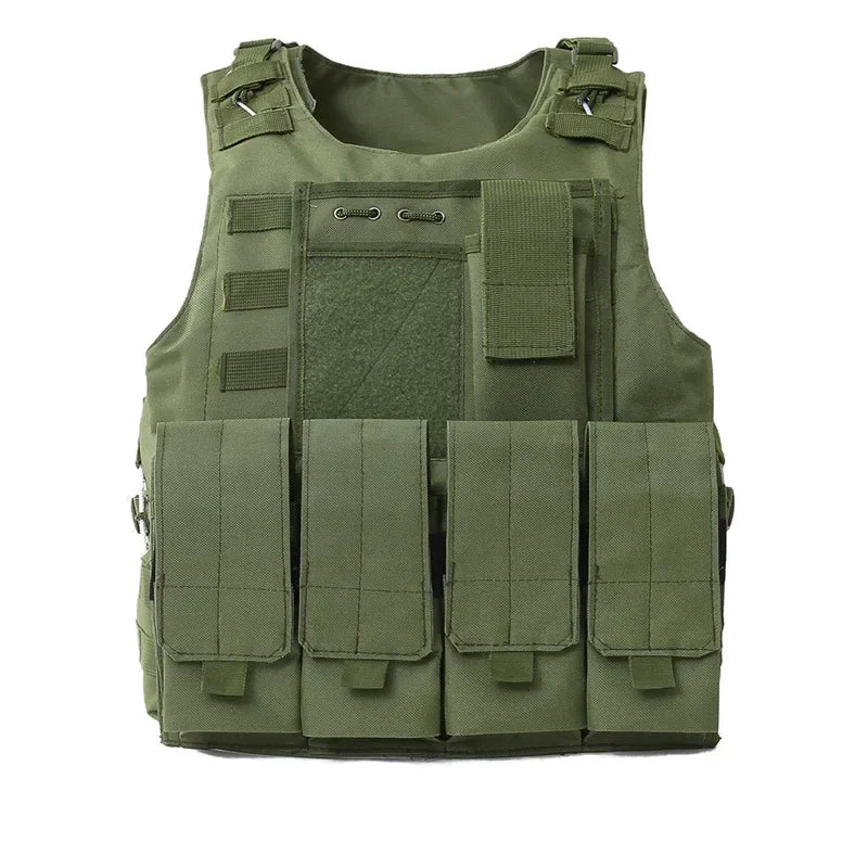 Gilet tactique AUKUPKEE MOLLE ajustable pour la sécurité, le combat, la chasse, et l'entraînement airsoft - BLACKBEARD OUTDOOR INDUSTRIES