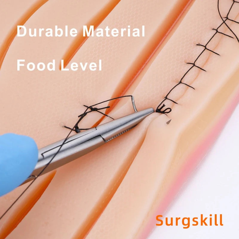 Kit de Pratique de Suture Chirurgicale pour Formation Médicale – Tapis de Suture avec Ensemble d'Outils - BLACKBEARD OUTDOOR INDUSTRIES