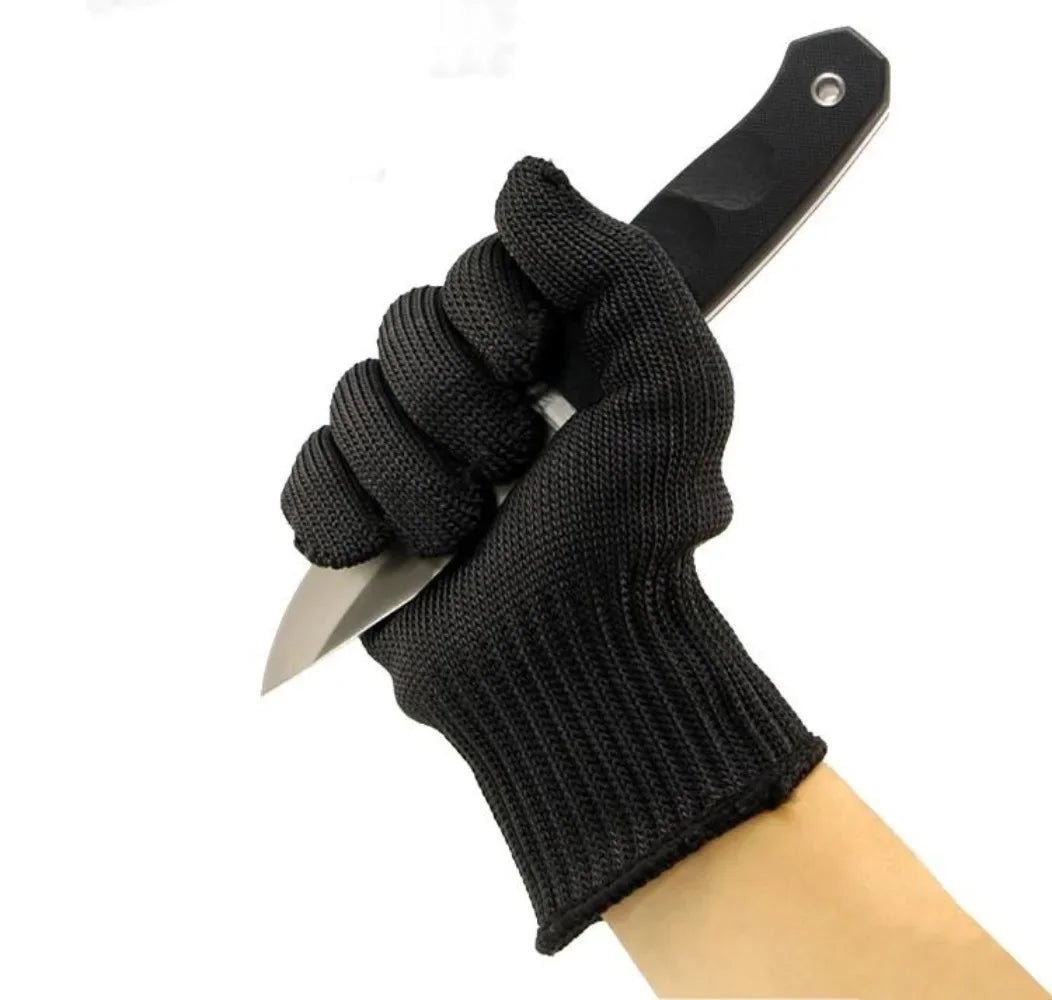 1 paire de gants anti coupures inox & fibre PE – respirants, antidérapants, pour cuisine, boucherie & bricolage - BLACKBEARD OUTDOOR INDUSTRIES