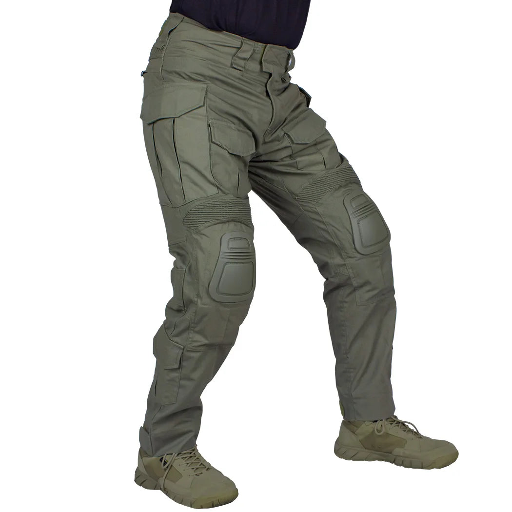 IDOGEAR G3 Combat Pants avec Genouillères Intégrées – Pantalon Tactique Homme Ranger Green / Noir - BLACKBEARD OUTDOOR INDUSTRIES