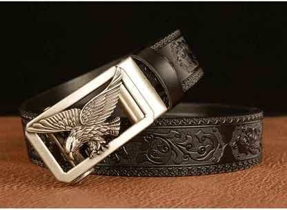 Ceinture en Cuir Véritable SupSindy - Luxe avec Boucle Métallique Ma boutique