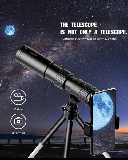 Monoculaire Haute Définition 10-300x40 avec Prismes BAK4 – Télescope Professionnel Portable Zoom Longue Portée 4K pour Camping, Observation et Aventures Extérieures - BLACKBEARD OUTDOOR INDUSTRIES