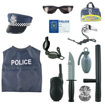 Costume Policier Enfant Complet – Déguisement Police avec Accessoires Halloween - BLACKBEARD OUTDOOR INDUSTRIES