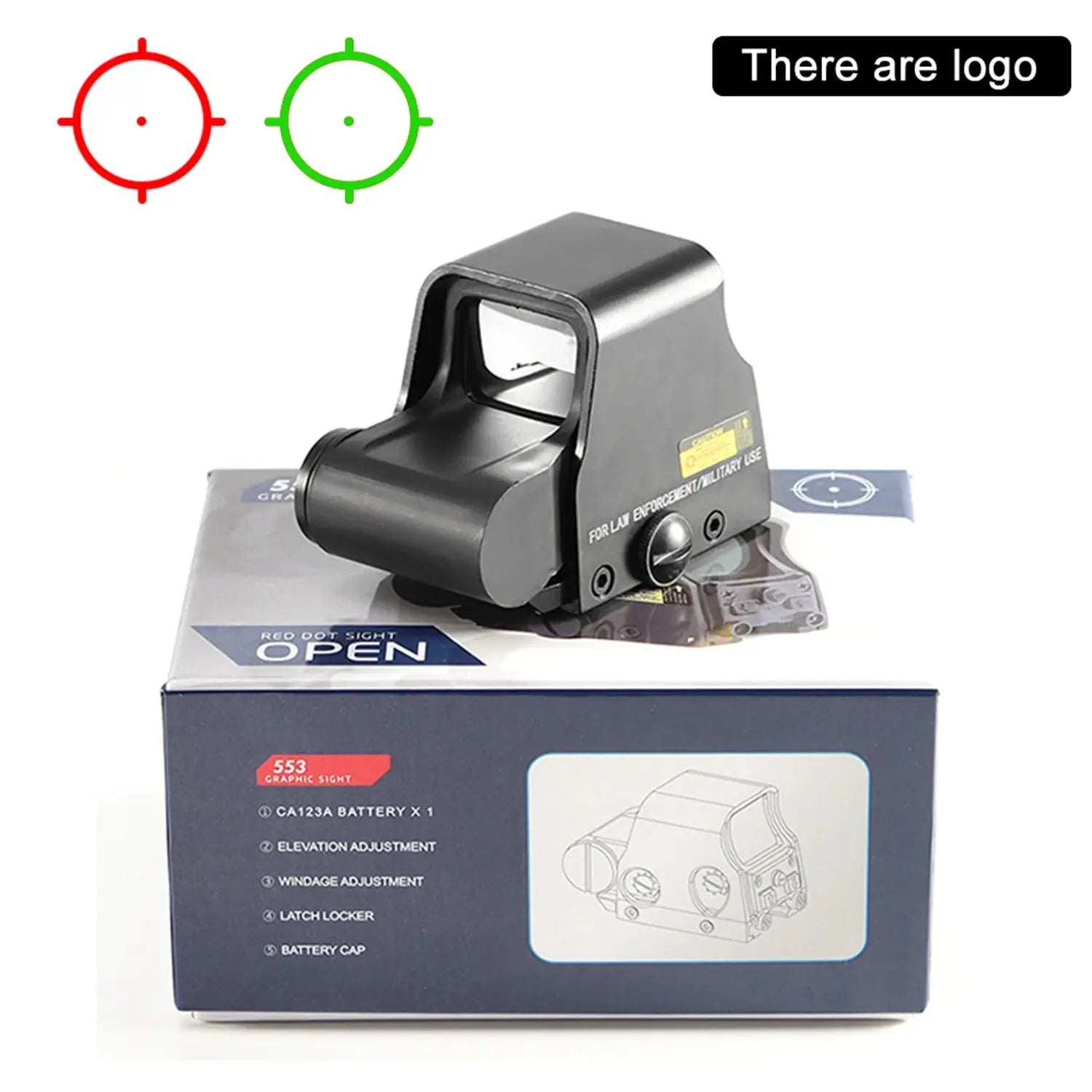 Viseur Holographique Red/Green Dot BAIGISH 551/552/553/558 – Reflex Sight pour Rail 20mm Ma boutique