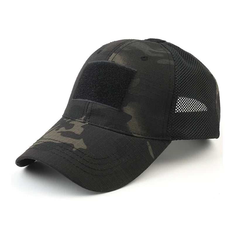 Casquette Multicam Camouflage Outdoor – Réglable, Maille Respirante – Tactique, Airsoft, Pêche, Chasse, Randonnée, Basket - BLACKBEARD OUTDOOR INDUSTRIES
