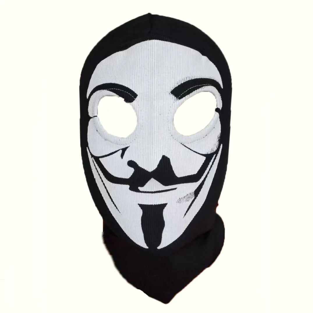 Cagoule Balaclava 100% Coton Ghost Skull – Masque Intégral Visage & Cou – Ski, Vélo, Airsoft – 26 Coloris
