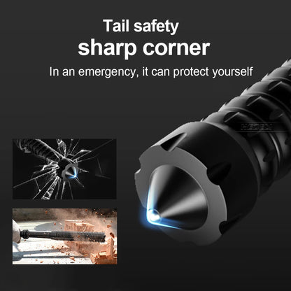 Lampe Torche Tactique LED T6 Zoom – 5 Modes, IPX6, Alliage Alu, Portée 500m