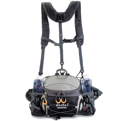 Sac à Taille de Sport Outdoor – Sac à Dos de Cyclisme, Randonnée et Camping avec Porte-bouteilles, Sangle Détachable – Sac Bandoulière Multifonction pour Homme - BLACKBEARD OUTDOOR INDUSTRIES