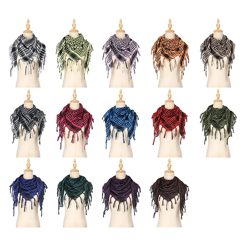 Shemagh Keffiyeh Tactique Désert – Écharpe Tête & Cou Unisexe 98x98 cm Polyester